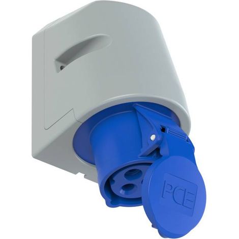 Prise murale femelle CEE-CARA 16 A 3 pôles PCE 113-6tt 230 V bleu 1 pc(s) (1/4)
