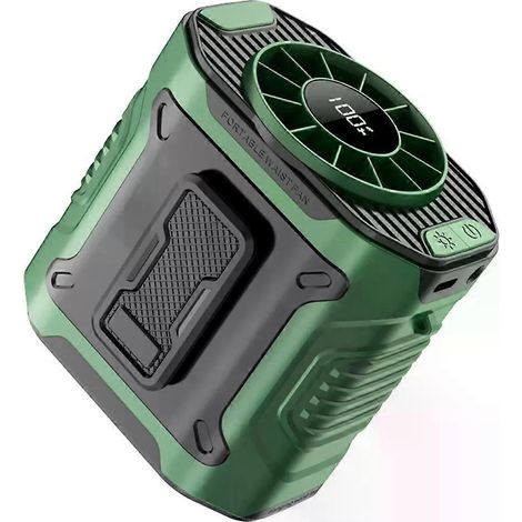Leichter, tragbarer Outdoor-Ventilator mit Akku, 100 Geschwindigkeitsstufen, 3600-mAh-Akku und freihändiger Bedienung (1/4)