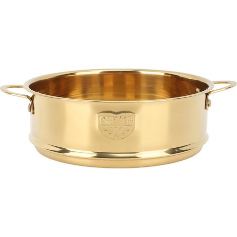 Grille vapeur Double oreille 304 inox égouttoir Design panier pour petits pains de cuisine légumes or (1/5)