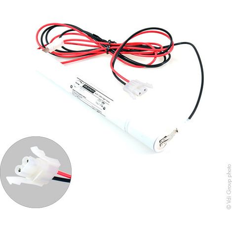 NX - Batterie eclairage secours 5xSC ST4 + AMP 6V 1.6Ah (1/3)