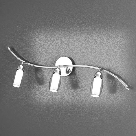 Applique Contemporanea Feeling Net Metallo Cromo Vetro Trasparente 3 Luci G9 (1/2)