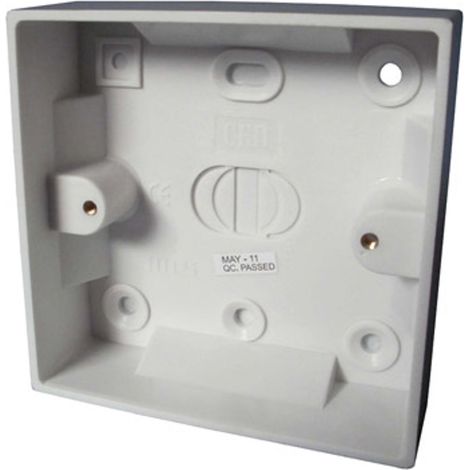 Primaflow Plastic Pattress Box 1 Gang 25mm