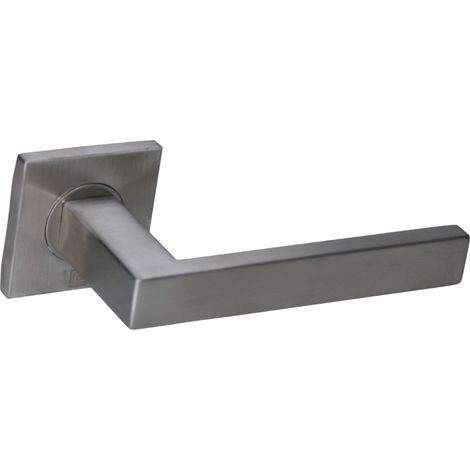 Béquille double rectangle JADE Slim SLC03 sur rosace carré inox bronzé - HERACLES - B-INOX-SLC03 (1/3)