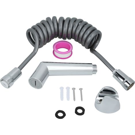 Ensemble de douchette pour toilettes, buse de bidet autonettoyante à main, douchette de bidet G1/2 po (1/5)