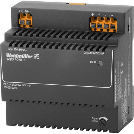 Weidmüller 2580250000 Schaltnetzgerät 24 V/DC 3.8 A 90 W Inhalt 1 St.