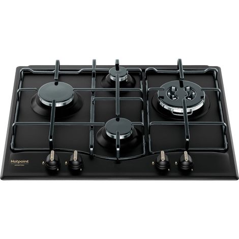 Placa de cocina empotrada Hotpoint PCN640TANR de 59 cm, 4 fuegos, color antracita (1/5)