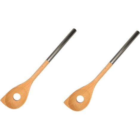 Set de 2 ustensiles de cuisine cuillère en bois Fackelmann Boisselerie (1/5)