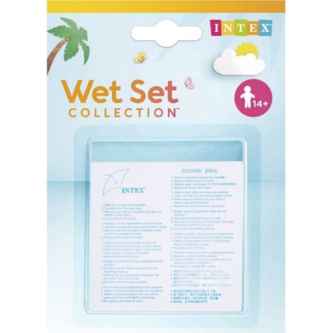 Wet repair patches for PVC and plastic – for inflatable pools, boats, air mattresses (compatible with INTEX 59631), quick repair of leaks--DTEKGAZ