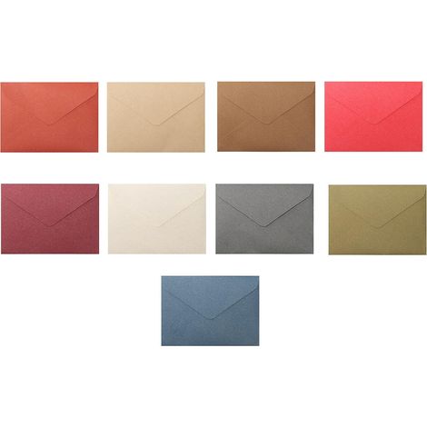 50pcs enveloppes kraft, rabat triangulaire papier de doublure vintage enveloppe auto-adhésive marron foncé pour personnaliser les cartes cadeaux, fête d'anniversaire (1/5)
