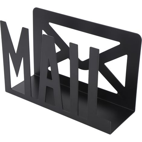 Porte-courrier de bureau en fer, support de rangement pour courrier, lettres et documents, idéal pour la maison, l'école ou le bureau. (1/5)