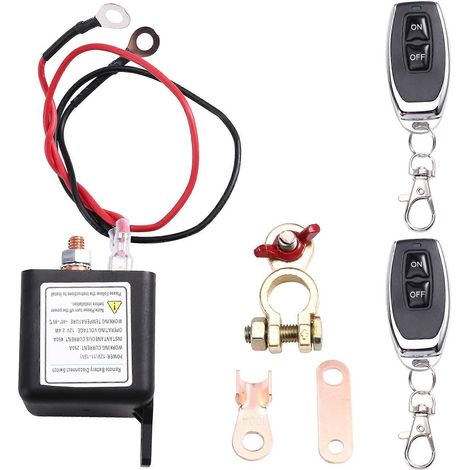 Interrupteur d'arrêt à distance, commande de déconnexion de la batterie à distance, commande longue portée améliorée 12 V 250 A (1/5)