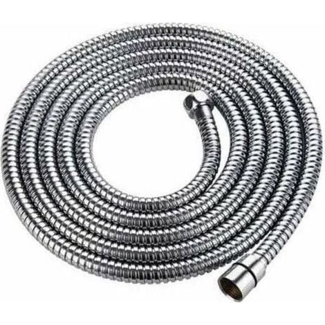 3 m langer Duschschlauch mit doppeltem Verdrehschutz. Hochwertiger Duschschlauch. Edelstahlrohr. Extrem flexibler, verdrehsicherer 1/2-Zoll-Chromschlauch. (1/5)