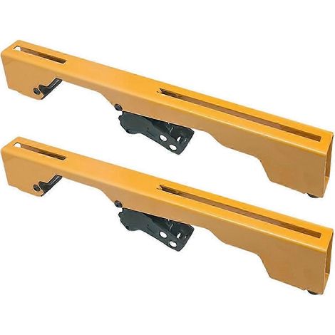 Supports de fixation pour scie à onglets, modèles N087371, compatibles DW723, DWX723, DWX724, DWX725, DWX725B, lot de 2, montage robuste en acier, pour établi et atelier. (1/5)