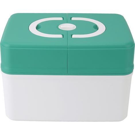 Boîte de rangement de médicaments, trousse de premiers soins de grande capacité, boîte médicale étanche, adaptée à la maison, à l'école, à la maternelle, matériau PP solide (vert) (1/5)