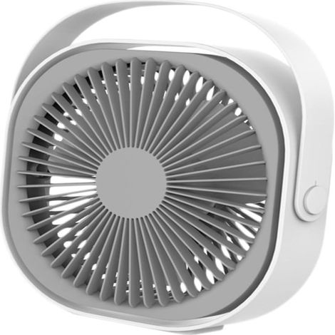 Mini ventilateur de bureau portable à piles, ventilateur de refroidissement silencieux pour l'été avec circulation d'air puissante, idéal maison bureau voyage et espace personnel (1/5)