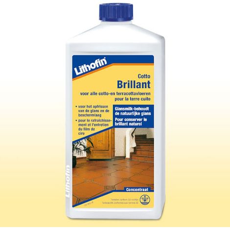 COTTO Brillant - Protection et entretien pour terre cuite - Lithofin - 1 L (1/2)