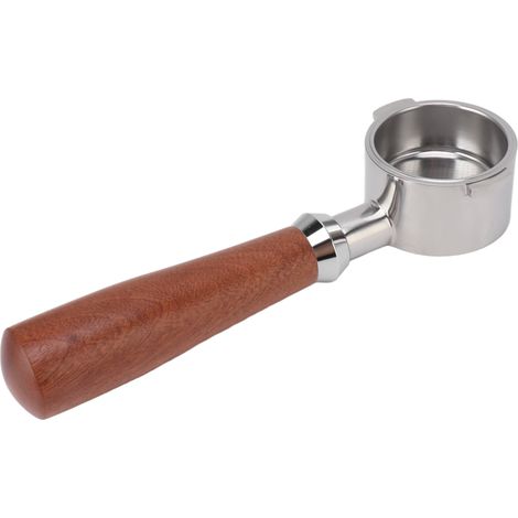 Porte-filtre à café sans fond 51 mm, 2 oreilles, détachable, avec sélecteur de café moulu pour machines à café 51 mm, noir (1/5)