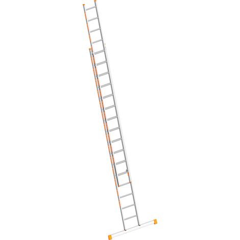 Layher Topic 1035 Schiebeleiter mit Quertraverse 2x16 Sprossen (1/5)