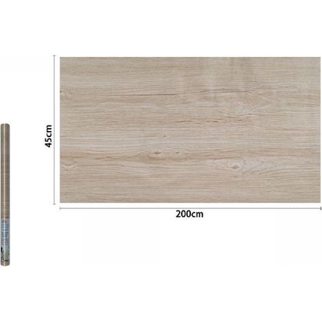 TrAdE Shop Traesio - Rotolo Pellicola Adesiva Fantasia Effetto Legno 45cm X 2mt Mobili Cassetti 71234 -