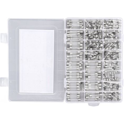 Kit 360 fusibles en verre 0,25A-20A, 24 types, 6x30mm et 5x20mm, lot de rechange pour protection de circuits (1/5)
