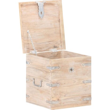 Maison Exclusive - Baule 40x40x40 cm in Legno Massello di Acacia