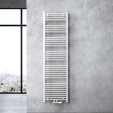 doporro Design Badheizung gerade 180x50cm Anthrazit Röhrenheizkörper Horizontal Mittelanschluss Bad-Heizkörper