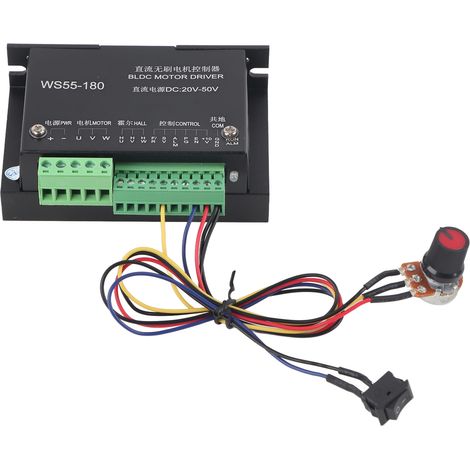 Contrôleur de moteur BLDC à broche sans balais CNC WS55-180 DC 20V-50V