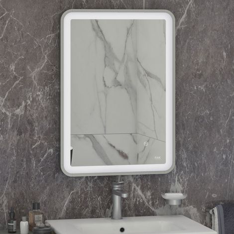 RAK Art Chrome 500mm x 700mm Soft Illuminated LED Mirror - RAKARTSFCP5001 (1/2)