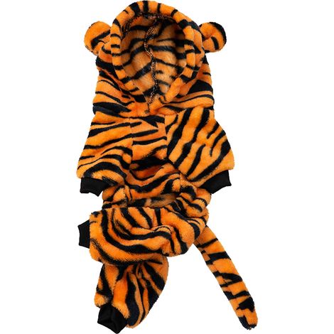 Sweat à capuche pour chien et tigre, joli et confortable, Costume d'automne et d'hiver pour petits chiens et chats, S (1/5)