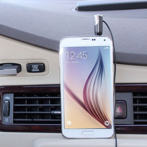 [WORLDWIDE] Raven design Kit mains libres filaire universel pour autoradio / ou prise AUX voiture, longueur 1,50 mètres, très facile d'utilisation, fonctionne immédiatement sans application, microphon (1/5)