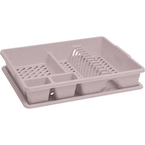 Abtropfgestell in Beige, gebogen, 45 x 38 cm
