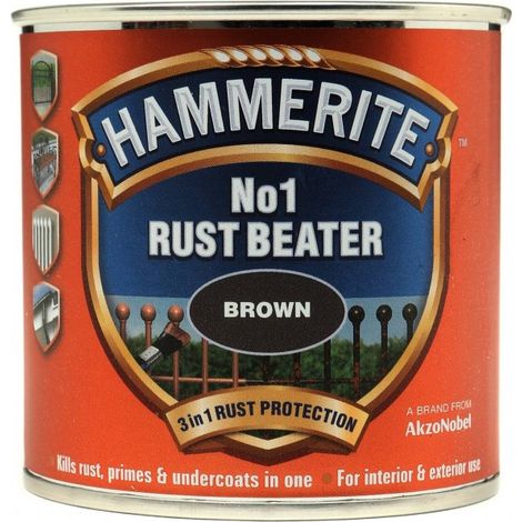 Hammerite No.1 Rust Beater Paint - Dark Brown, 250ml (1/5)