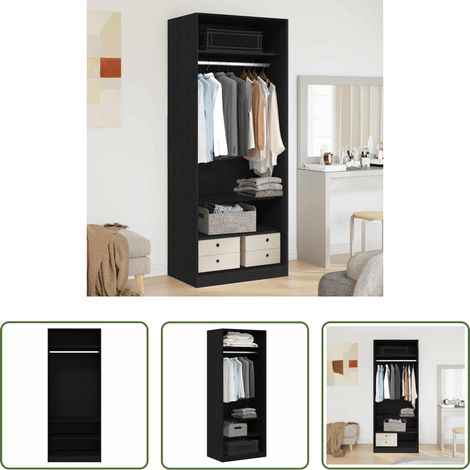 Kleiderschrank Eiche -  Kleiderschrank Artisan-Eiche 80 x 50 x 200 cm Holzwerkstoff (1/5)