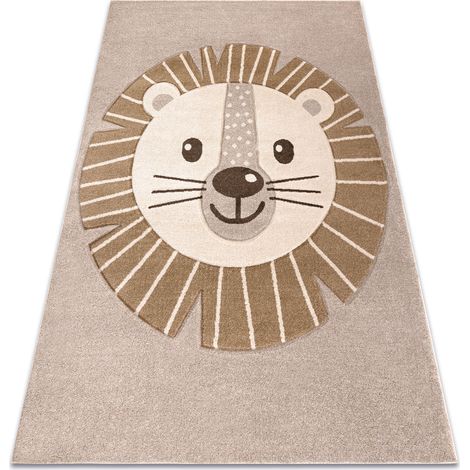 KIDDO Teppich 4424 beige / creme, Löwe für Kinder, sensorisch beige 120x170 cm (1/5)