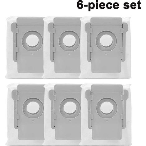 Staubsaugerroboter-Beutel – Für i7, E5 und E6 – 99,9 % Filtration – Vliesstoff + PP – Kompatibel mit der Basisstation – 10er-Pack (1/5)