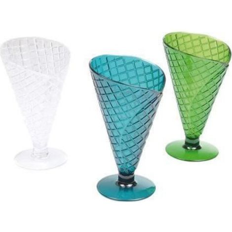 Verre À Vin - 220 ml - Hauteur 16.5 cm - Forme Cornet - Lot de 3