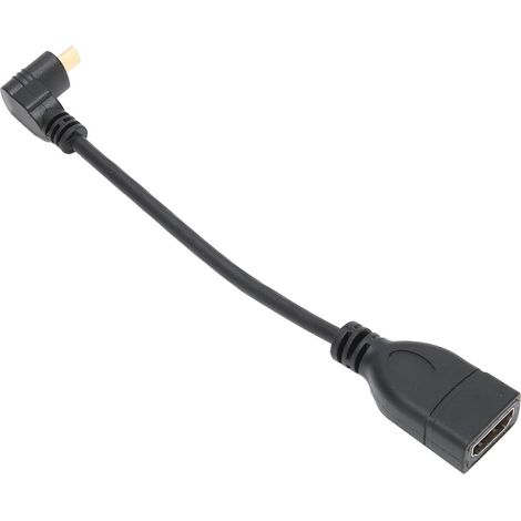 Câble Mini Connection HighDefinition Multimedia Interface (HDMI) : ligne de données A femelle vers D mâle pour ordinateurs de bureau et portables (1/5)