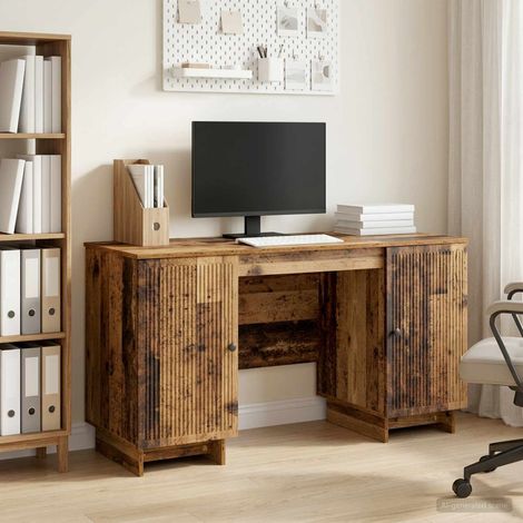 vidaXL Schreibtisch Altholz Holzwerkstoff 142,5 x 50 x 75 cm (1/5)