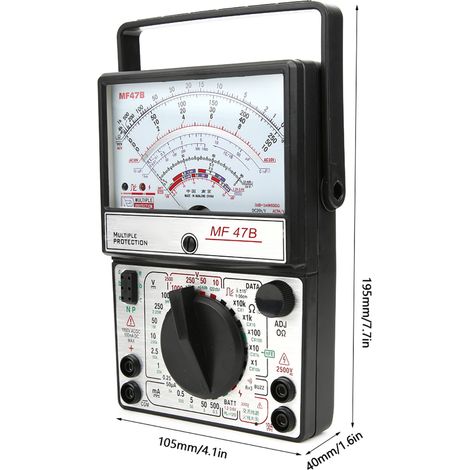 Multimètre analogique/mécanique/de bureau/portable MF47B (1/5)