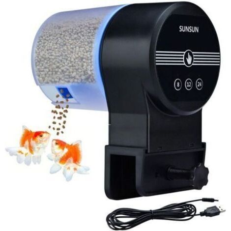 Chargeur USB 3 voies mangeoire à poissons automatique minuterie tortue nourriture aquarium accessoires aquarium mangeoire à poissons automatique pour aquariums marins étang (1/5)