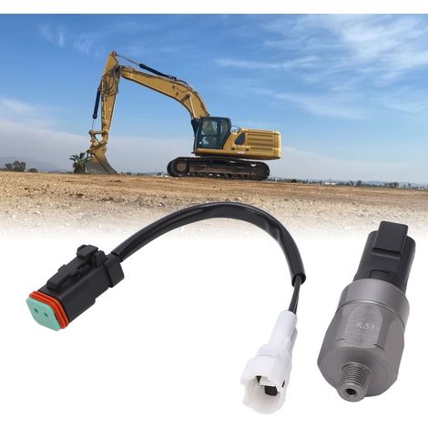 Pressostat d'huile pour pelle hydraulique 101128 avec fiche et connecteur, compatible avec SANY/CAT/LIUGONG (1/5)