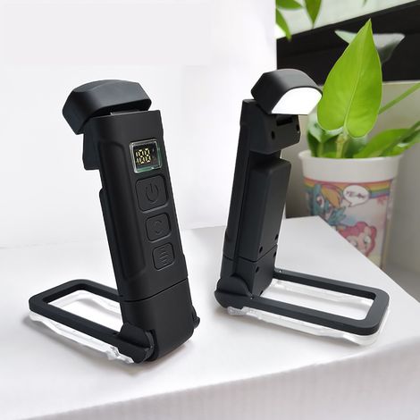 Lampe de lecture rechargeable USB, lumière chaude à clip, lumière blanche réglable, lampe de lecture portable (noir) (1/5)