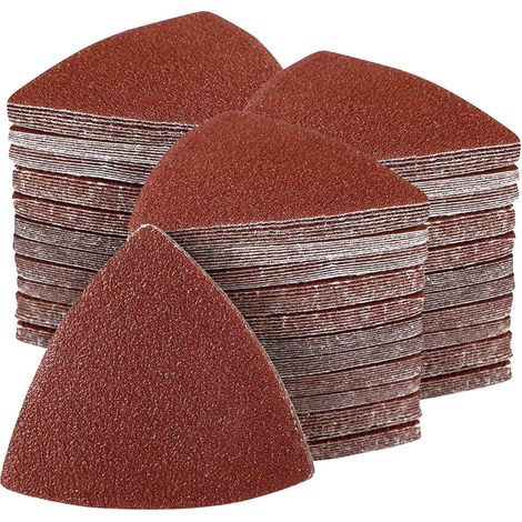 200 Stück Dreieck-Schleifpads 80mm, Körnung 40-240, für Holz & Gips (1/5)
