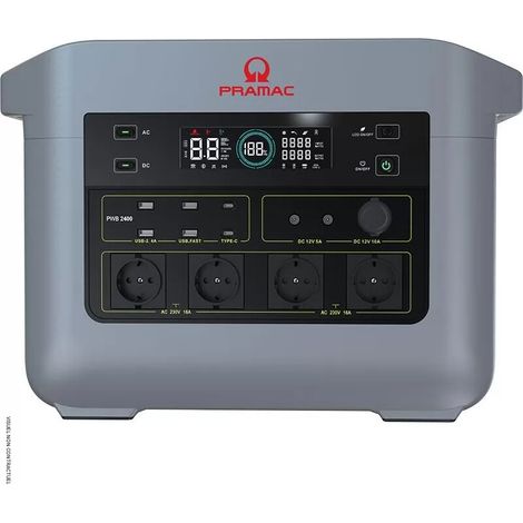 Tragbare Akku-Energiezentrale PWB 2400 - 4 AC-Steckdosen - PRAMAC (1/4)