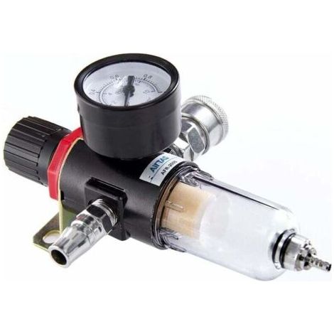 Filtre régulateur pour air comprimé 1/4" - Anti-humidité - Lubrificateur (1/5)