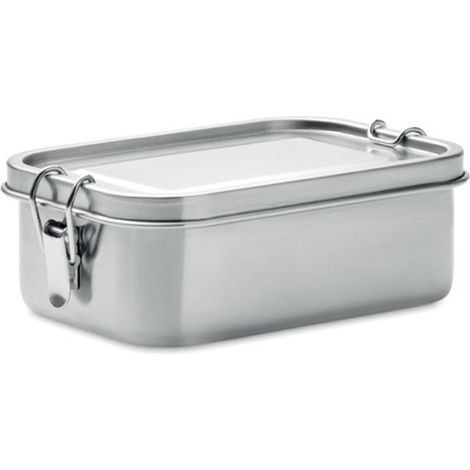 Portapranzo/portapane in acciaio inox da 800 ml - Prenditi una pausa - con divisorio - Acciaio inox - Portapane con scomparti rimovibili - Bento box - Contenitore termico per il pranzo