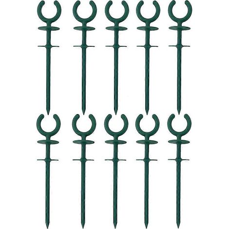 10 pièces tuyau d arrosage Guide support High Toughness plastique Nails outils pour Irrigation et Sprinkler Protect Your (1/5)