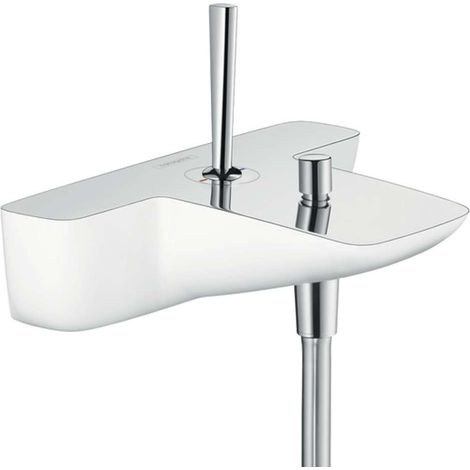 Hansgrohe PuraVida miscelatore monocomando vasca Hansgrohe PuraVida DN15 a parete, colorazione: Bianco / Cromo - 15472400 (1/4)