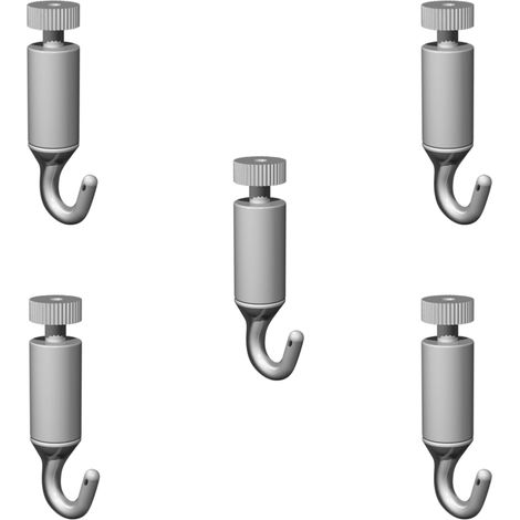 Pack 5 crochets tableau autobloquants capitaine crochet 15 kg 2 mm - Accessoire Cimaise Artiteq (1/2)