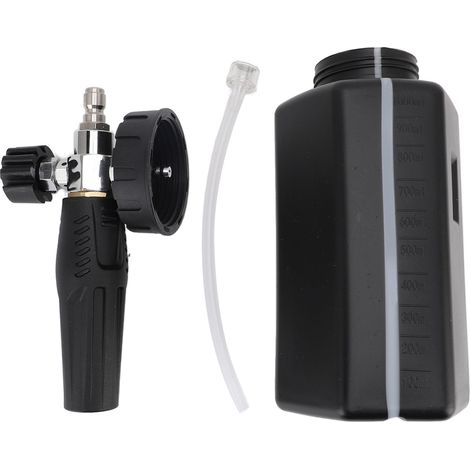 Cañón de espuma de alta presión de 1 litro, de gran capacidad, fabricado en acero inoxidable y ABS, para el lavado de coches. (1/5)